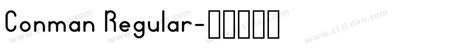 Conman Regular字体转换